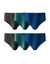 Slip fermé taille haute imprimé - lot de 6  (assortis)