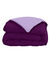 Couette bicolore microfibre 350 g/m² (aubergine / parme)