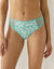 Culotte midi dentelle coton uni et imprimé fleurs Tropea - lot de 4 (aqua)
