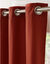 Rideau isolant uni envers polaire finition oeillets (terracotta)