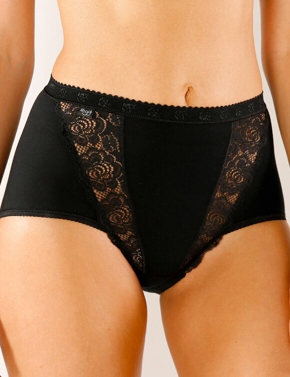 Culotte maxi Chic, lot de 3 achet&eacute;es + 1 GRATUITE (1) (noir)