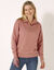 Sweat col montant zippé en molleton gratté (pêche)