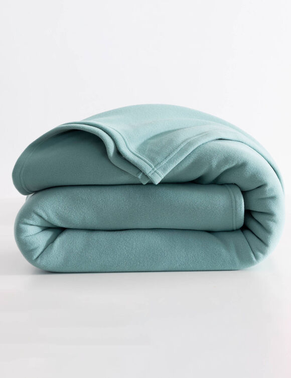 Composition &bull; Maille polaire 100% polyester, 450 g/m&sup2;  Description &bull; Couverture polaire Thermotec&reg; r&eacute;put&eacute;e pour ses qualit&eacute;s d'excellence : contact i (vert d'eau)