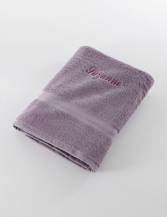 Collection serviettes de bain personnalisables confort moelleux (lavande)