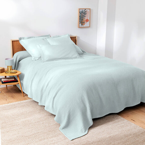 Couverture climatisante nid d'abeille 350 g/m² (vert d'eau)