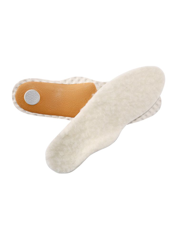 Semelles anatomiques laine mouton - la paire (blanc)