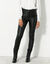 Pantalon fuselé enduit ultra stretch (noir)