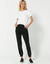 Pantalon jogging molleton bicolore (noir / blanc)