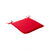 Galette de chaise unie forme carrée - lot de 2 (rouge)