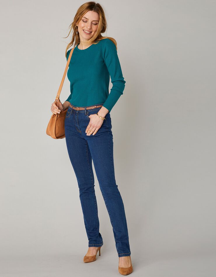 Jean droit stretch - petite stature (dark blue)