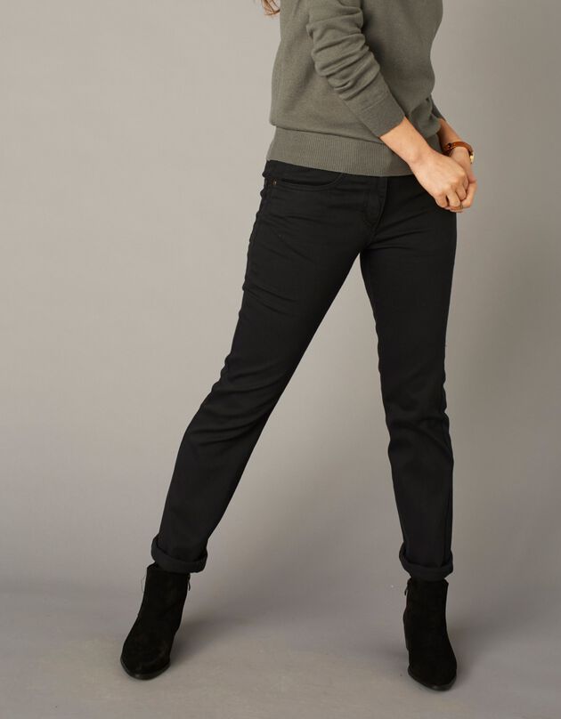 Pantalon sculptant coupe 5 poches (noir)