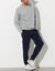 Pantalon molleton cargo bas resserr&eacute;s (marine)