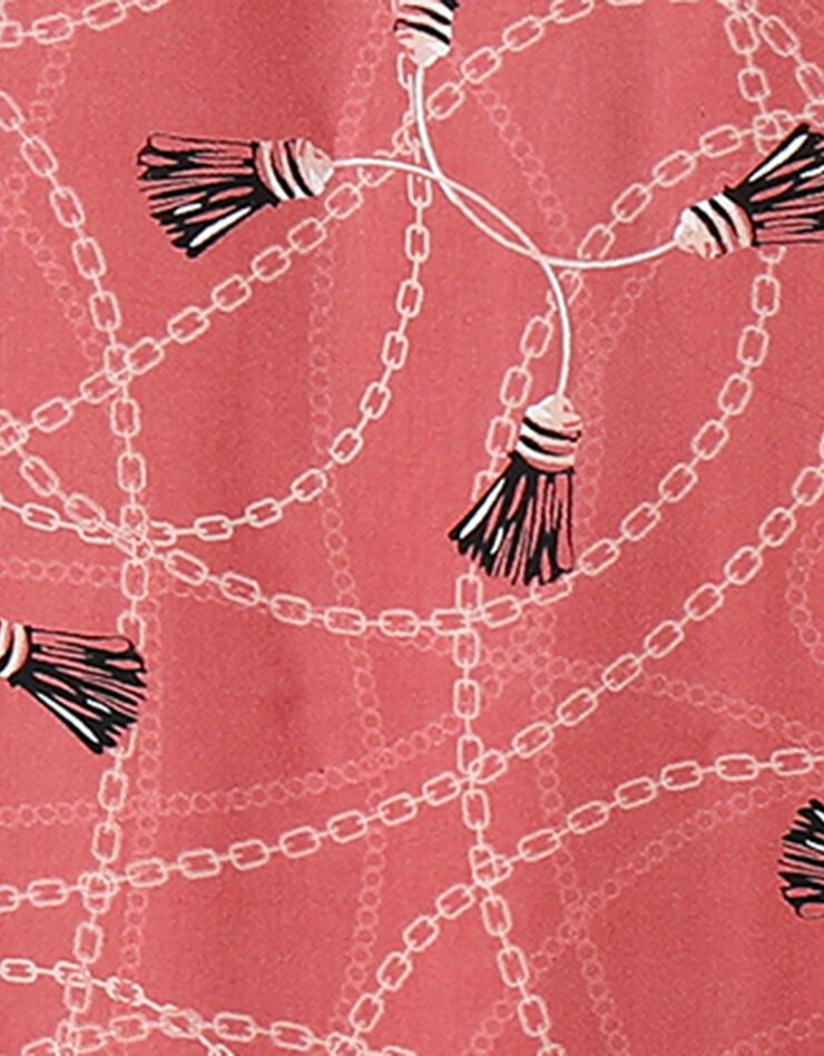 Tunique longue imprimé foulard (tomette)