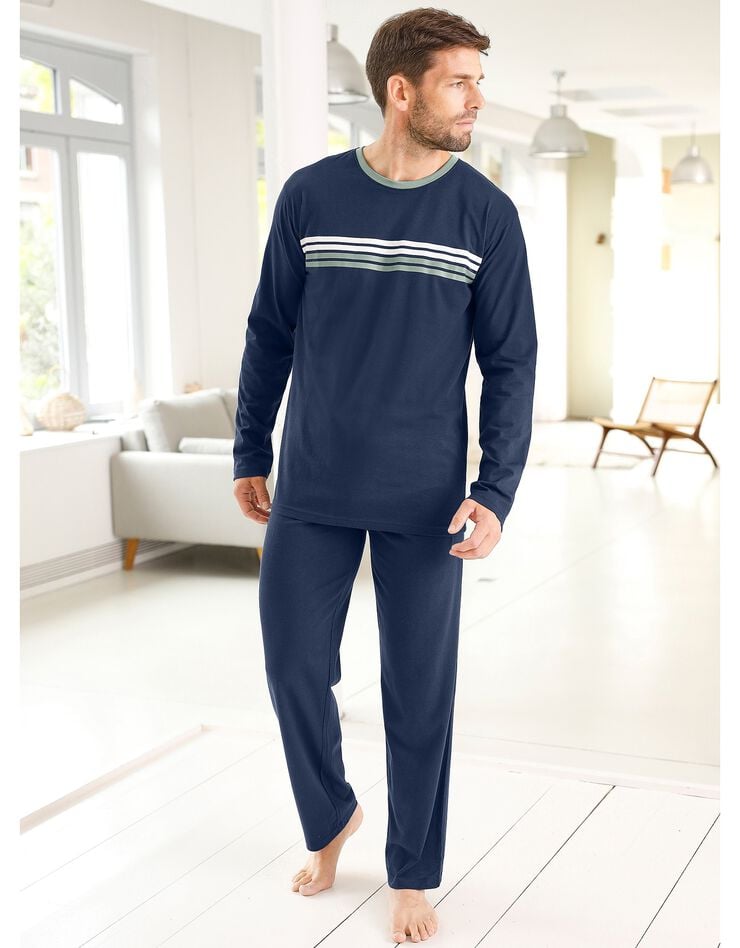 Pantalon pyjama uni marine (marine)