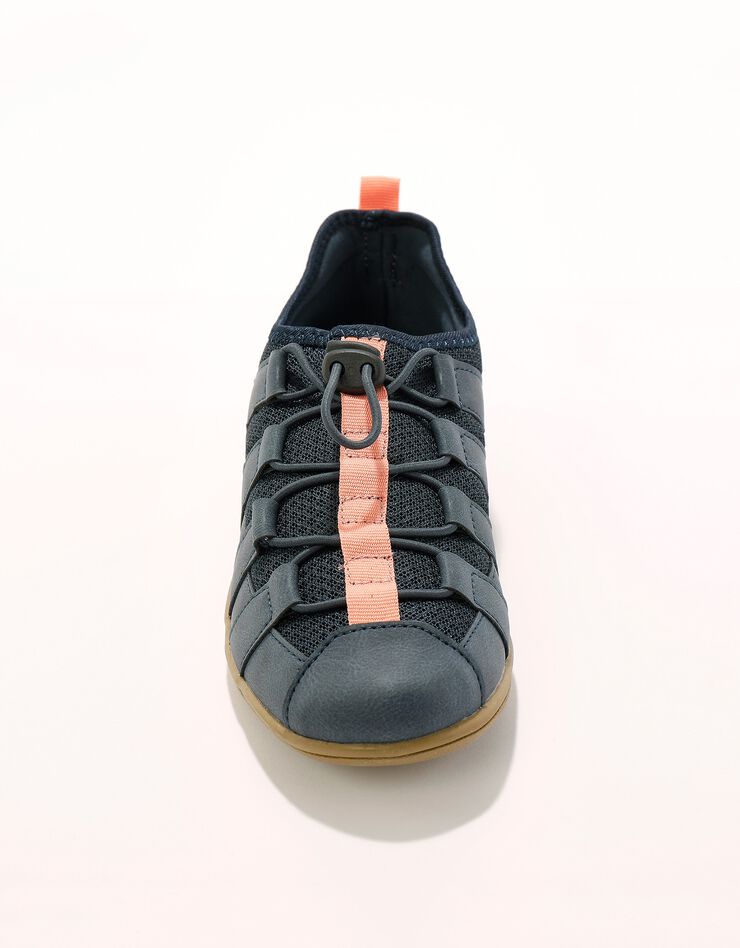Sneakers détente en mesh à lacets élastiques (marine) Sneakers détente en mesh à lacets élastiques (marine)