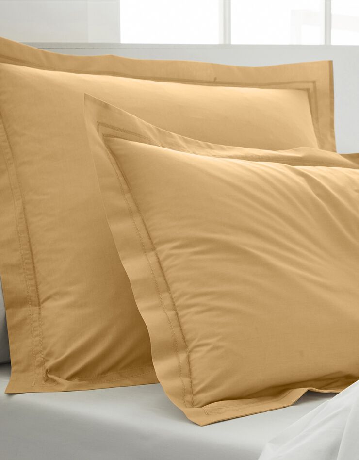Linge de lit uni percale (miel)