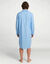 Liquette pyjama unie popeline coton (bleu ciel)