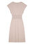 Robe pull longue, manches coudes, maille fine (beige chin&eacute;)