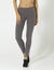 Legging uni en coton biologique (gris anthracite)