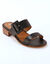 Mules en cuir à talon (noir)