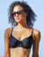 Haut de maillot de bain avec armatures Solaro - forme corbeille (noir)