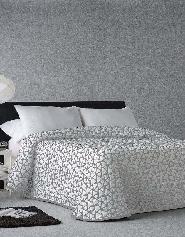 Couvre-lit jacquard Onix (gris)