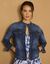 Veste en jean, col montant (stone used)
