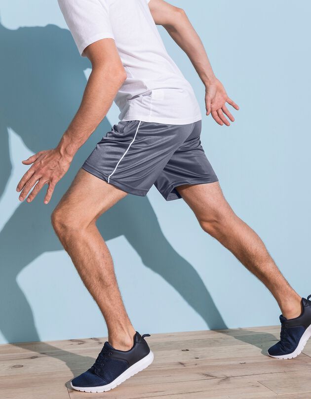 Short sport élastiqué (gris)