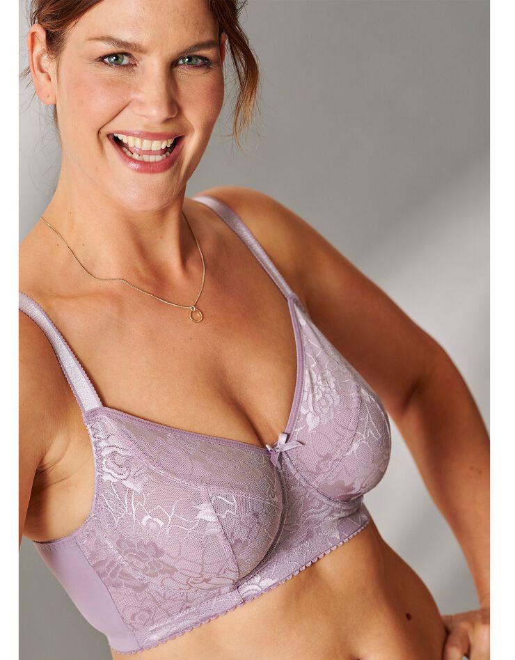 Soutien-gorge dentelle spécial maintien avec armatures (lilas) Soutien-gorge dentelle spécial maintien avec armatures (lilas)