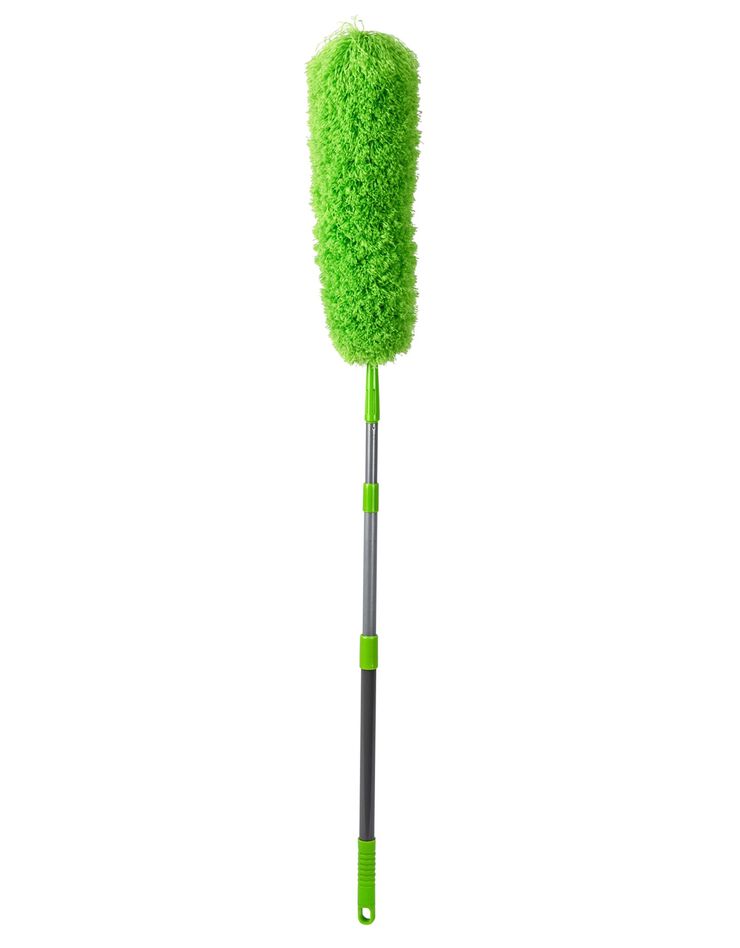 Plumeau microfibre télescopique attire-poussière (vert) Plumeau microfibre télescopique attire-poussière (vert)