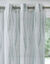 Panneau voilage motif vagues - finition œillets (vert)