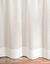 Panneau lin polyester base Cornely finition galon fronceur (écru)