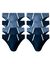 Slip fermé taille basse - lot de 8 assortis (marine / bleu)