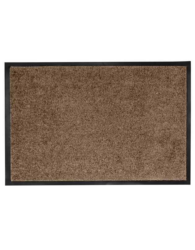 Tapis uni anti-poussière luxe (marron)