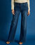 Jean coupe large stretch, grande stature (stone)
