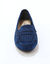 Mocassins souples textile microfibre (marine)