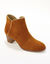 Boots cuir liseré doré (caramel)