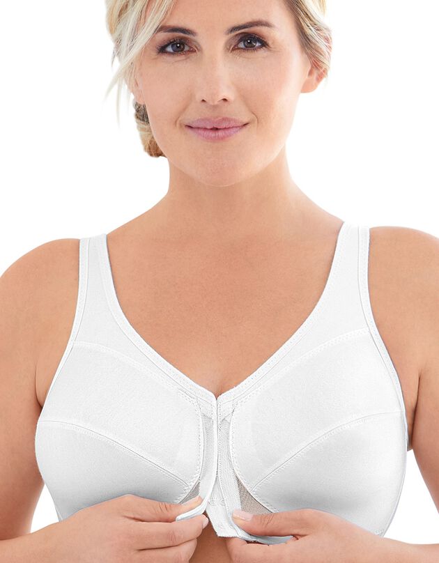 Soutien-gorge ouvert devant spécial dos MagicLift (blanc)