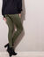 Legging taille &eacute;lastiqu&eacute;e - lot de 2 (kaki / noir)