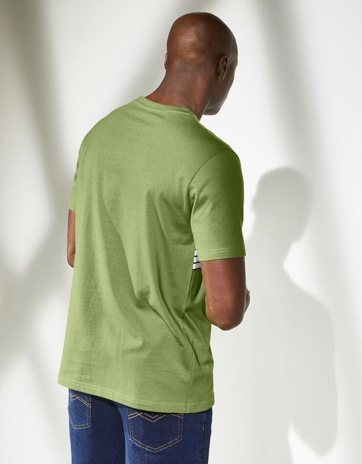 Tee-shirt rayé manches courtes (vert) Tee-shirt rayé manches courtes (vert)