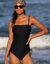 Maillot de bain 1 pièce bandeau Vilorio (noir)