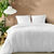 Parure de lit microfibre tuftée   (blanc)