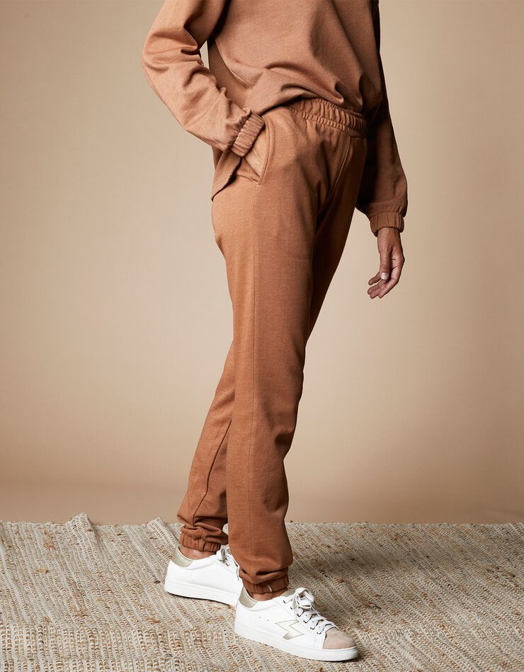 Joggpant molleton léger bas resserrés (caramel) Joggpant molleton léger bas resserrés (caramel)