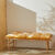 Long coussin déco imprimé feuillage (jaune)