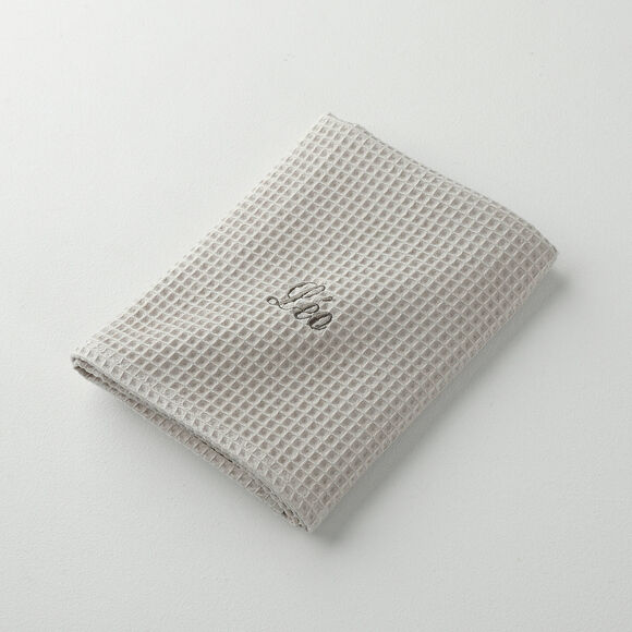 Serviette de bain nid d'abeille  Colombine&reg;, personnalisable, 240 g/m2 (sable)