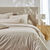 Linge de lit uni - coton bio** (ivoire)