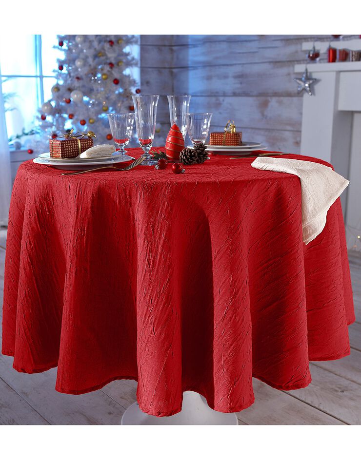 Nappe froissé permanent (carmin)