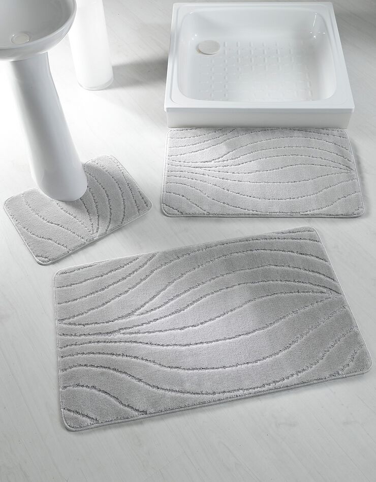 Tapis de bain rivière (gris)