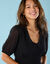 Robe courte Spécial Petites, voile uni (noir)
