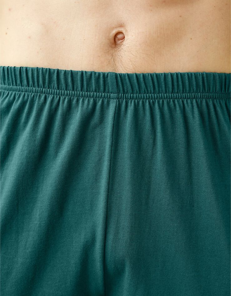 Pyjama short manches courtes marmotte (bleu / vert) Pyjama short manches courtes marmotte (bleu / vert)